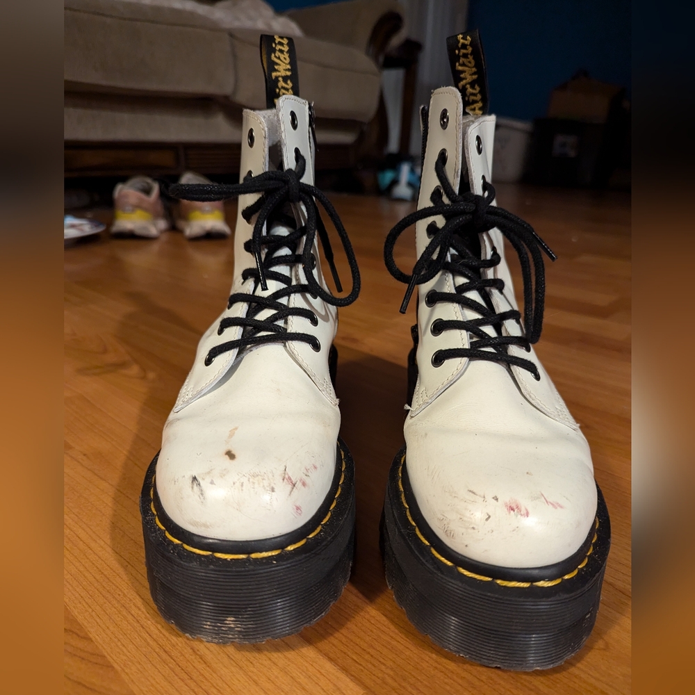 White Air Wair Platform Dr. Martens Boots